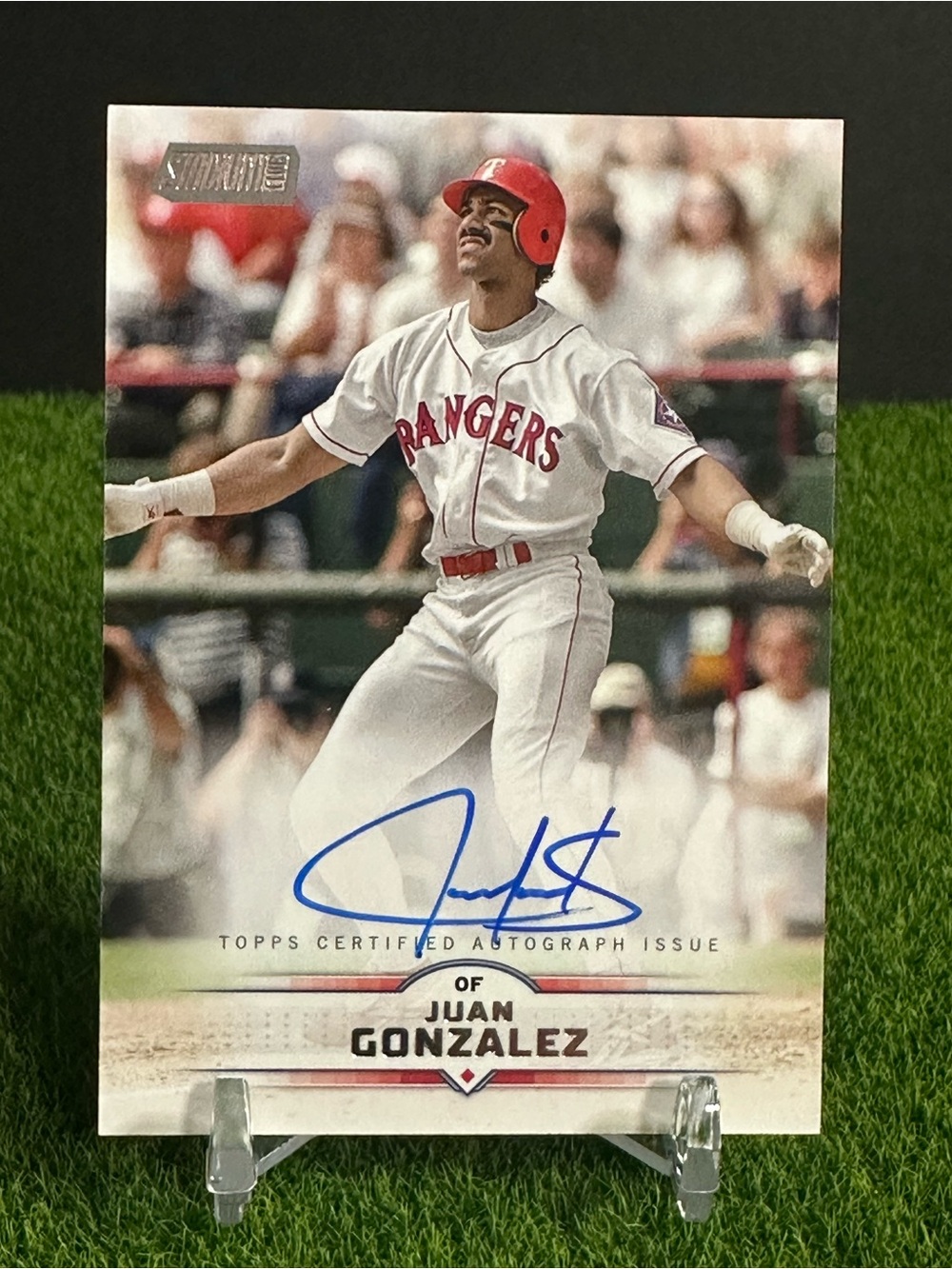 Juan Gonzalez 2025 Topps Stadium Club Auto #SCBA-JGO Texas Rangers